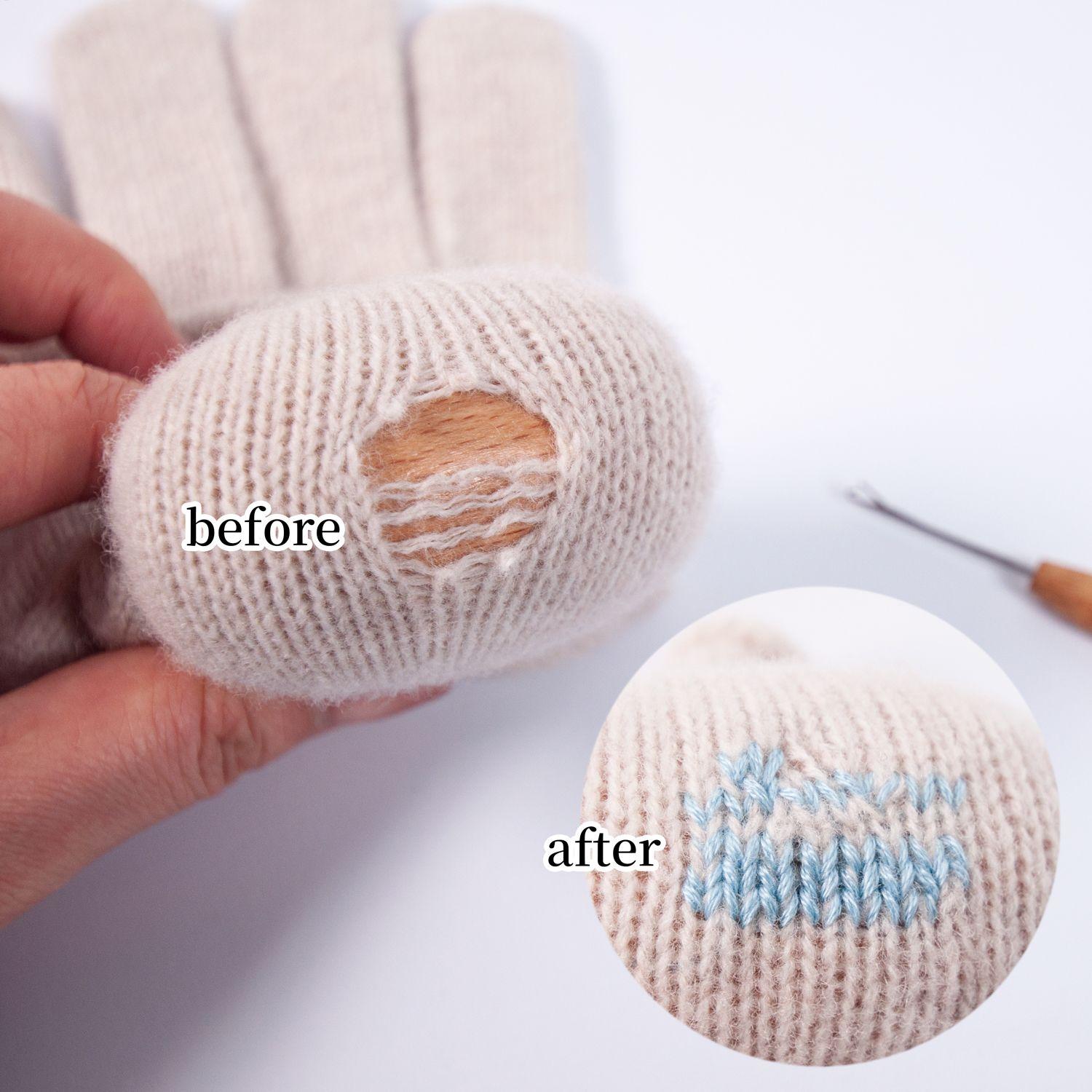 Embroidery Egg - Sock Darning Kit Wooden Mending Disc