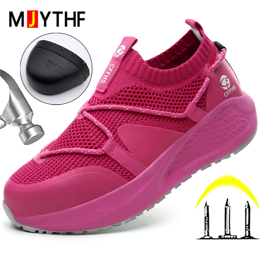 Embroidery Cotton - Latest Women Work Shoes Puncture-Proof Safety