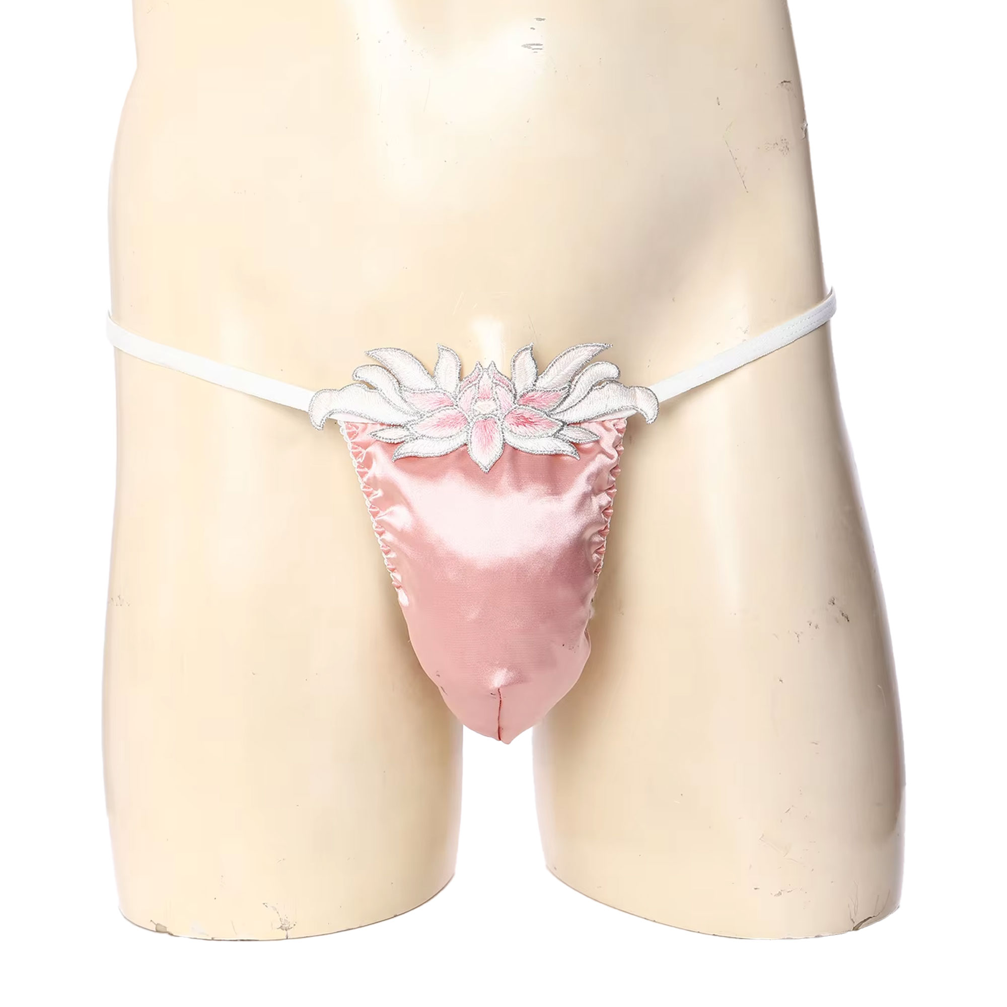 Embroidery Patch - Sissy T-back Thongs Underwear Men Low