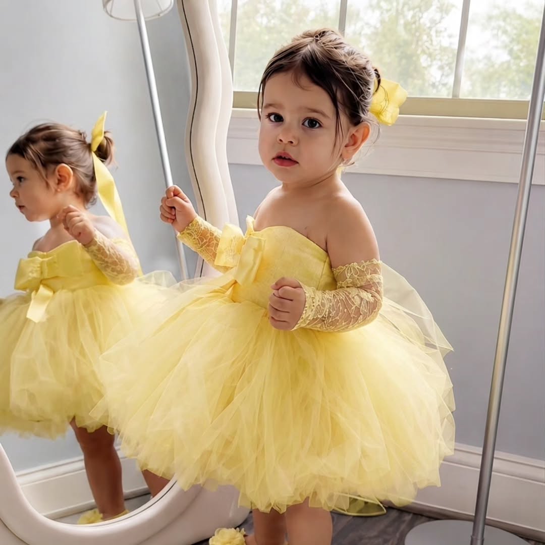 Princess Yellow Flower Girl Dr – обзор и цена Embroidery Yellow Dress