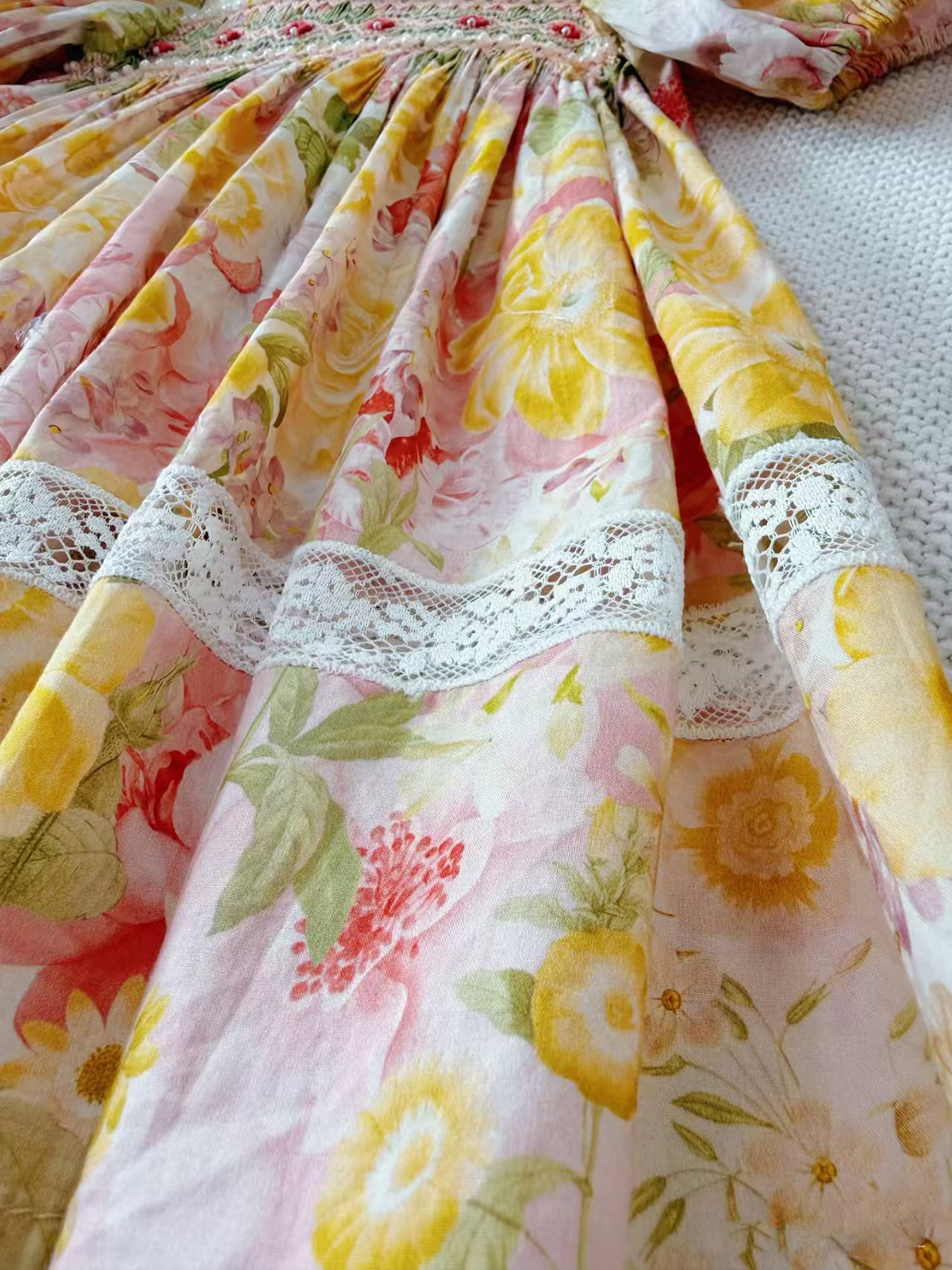 Summer Girls Handmade Embroide – обзор и цена Embroidery Yellow Dress