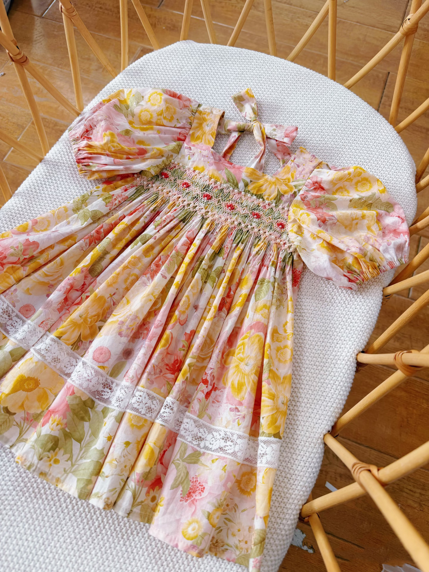 Summer Girls Handmade Embroide – обзор и цена Embroidery Yellow Dress