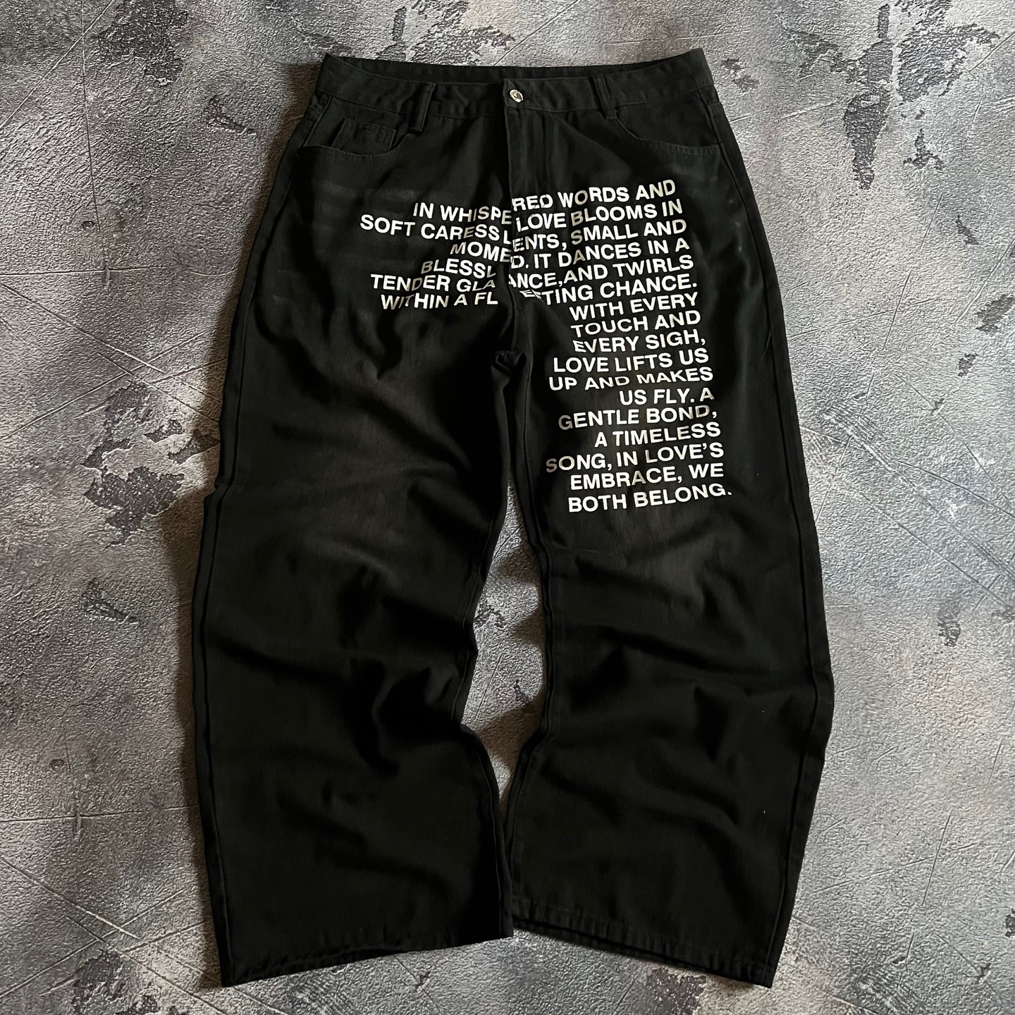 American Pattern Letter Jeans  – обзор и цена Embroidery Cotton
