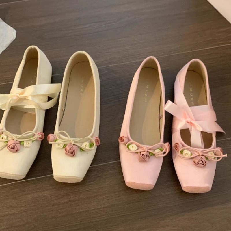Women Flats Bow Marie Janes Sh – обзор и цена Embroidery Design