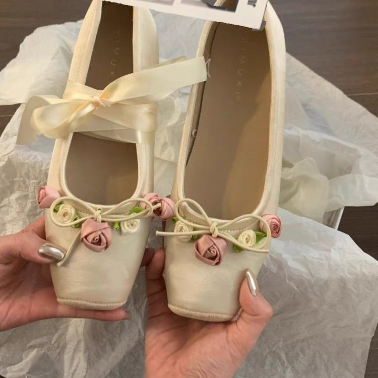Women Flats Bow Marie Janes Sh – обзор и цена Embroidery Design