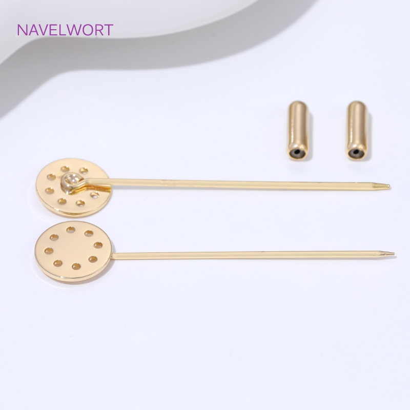 14K Gold Plated Long Brooch Sa – обзор и цена Embroidery Simple
