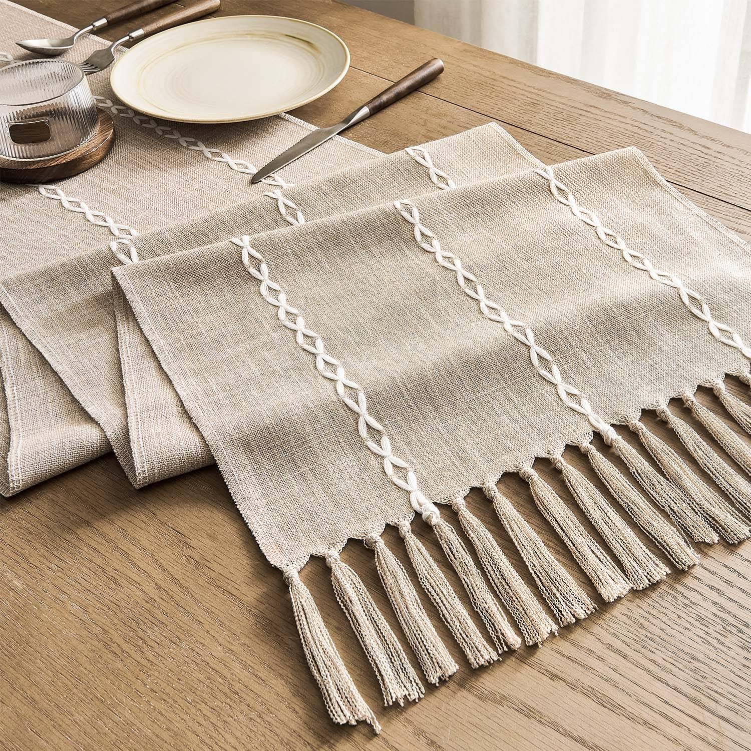 Rustic Linen Table Runner Farm – обзор и цена Embroidery Xmas