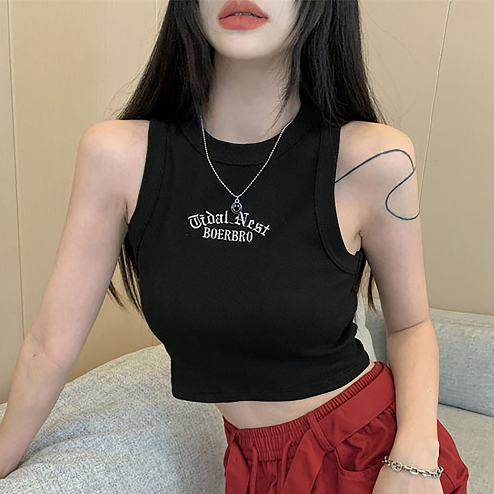 Fashion Microelastic Sleeveles – обзор и цена Embroidery Letter M