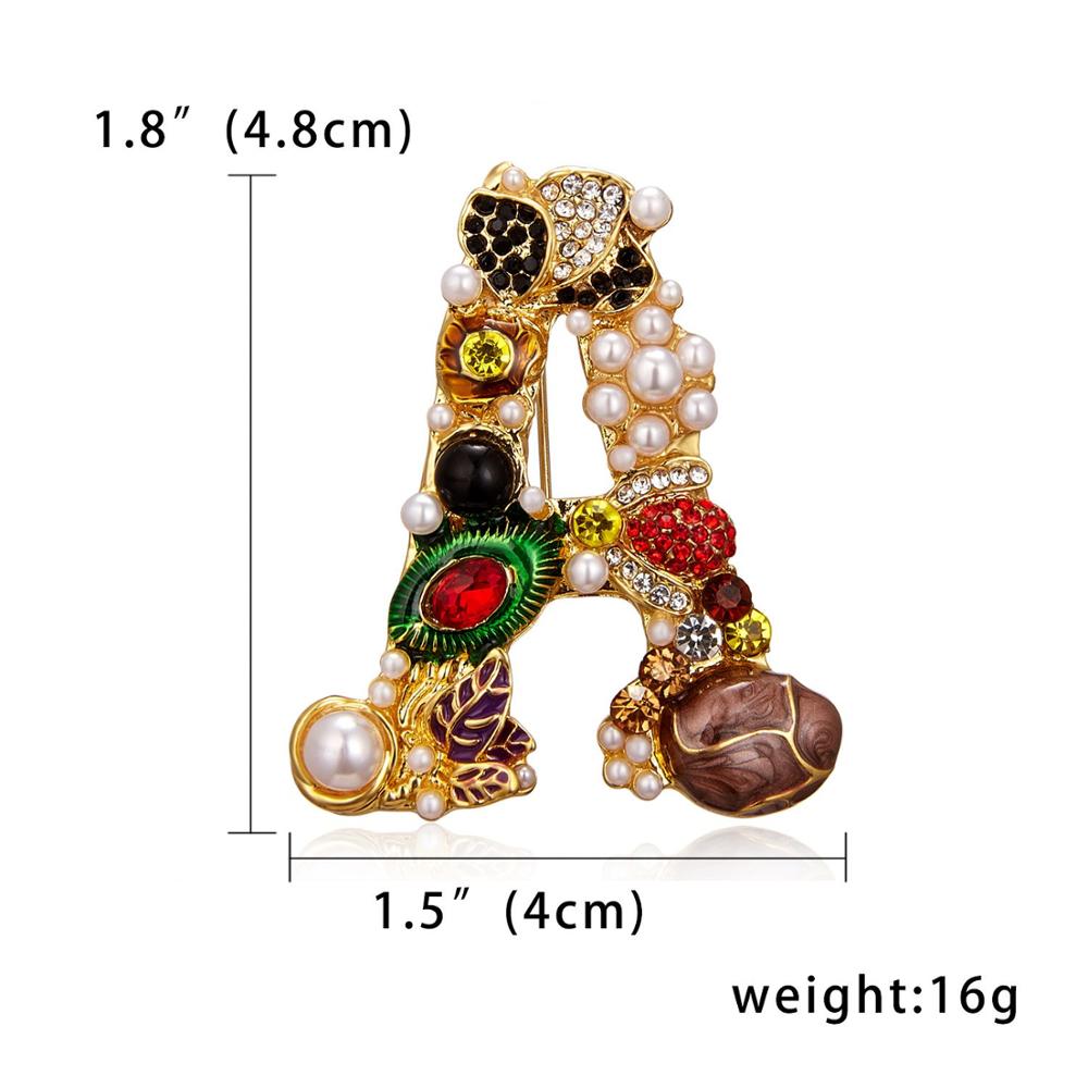 Fashion Enamel Pearl Rhineston – обзор и цена Embroidery Letter M