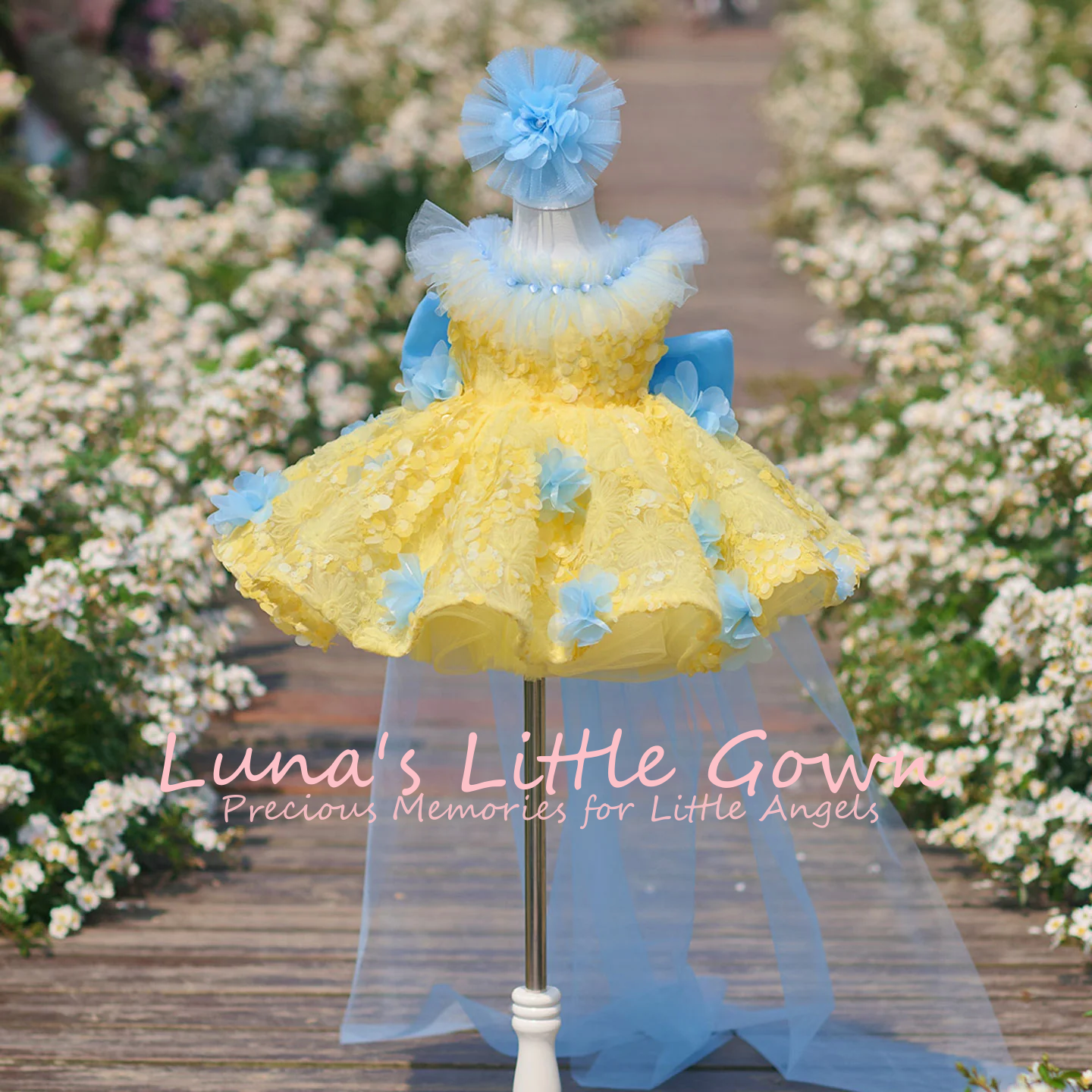 Yellow & Sky Blue Off‑Shoulder – обзор и цена Embroidery Yellow Dress