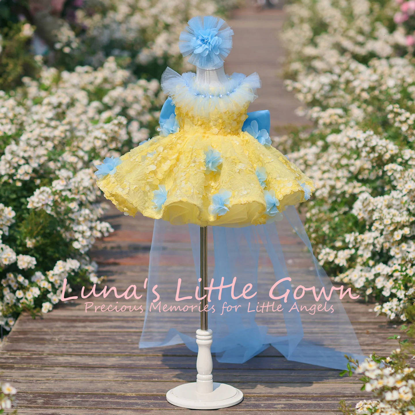 Yellow & Sky Blue Off‑Shoulder – обзор и цена Embroidery Yellow Dress