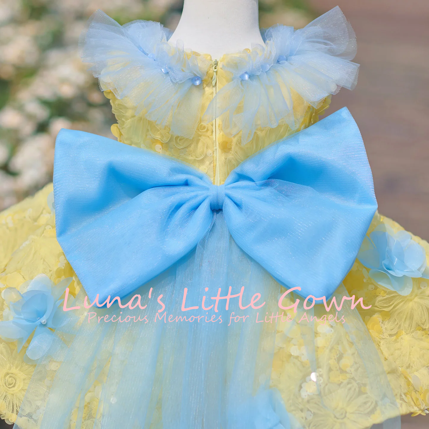 Yellow & Sky Blue Off‑Shoulder – обзор и цена Embroidery Yellow Dress