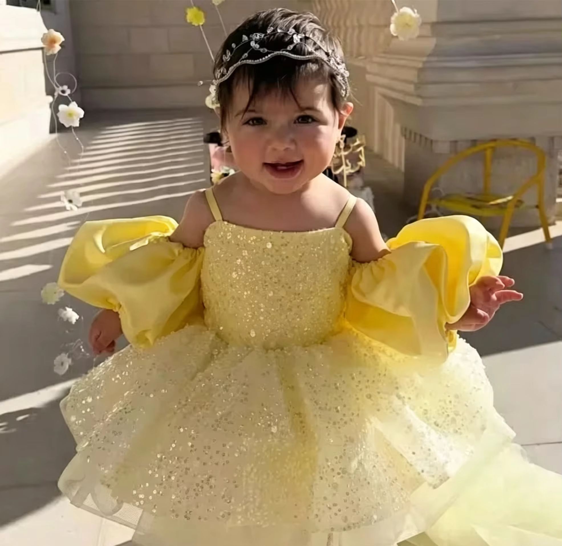 Cute Yellow Flower Girl Dresse – обзор и цена Embroidery Yellow Dress