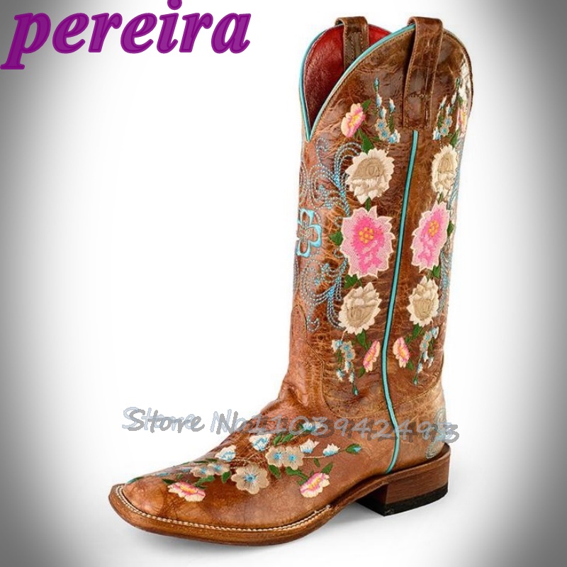 Embroidered Flower Boots Rose  – обзор и цена Embroidery Flower
