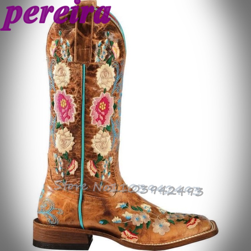 Embroidered Flower Boots Rose  – обзор и цена Embroidery Flower
