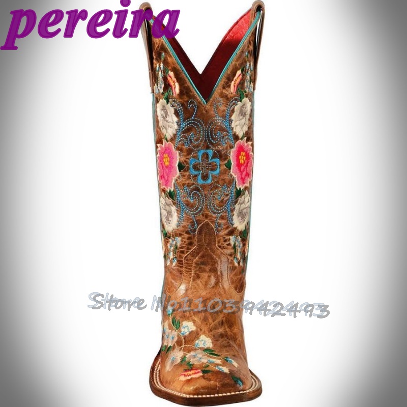 Embroidered Flower Boots Rose  – обзор и цена Embroidery Flower