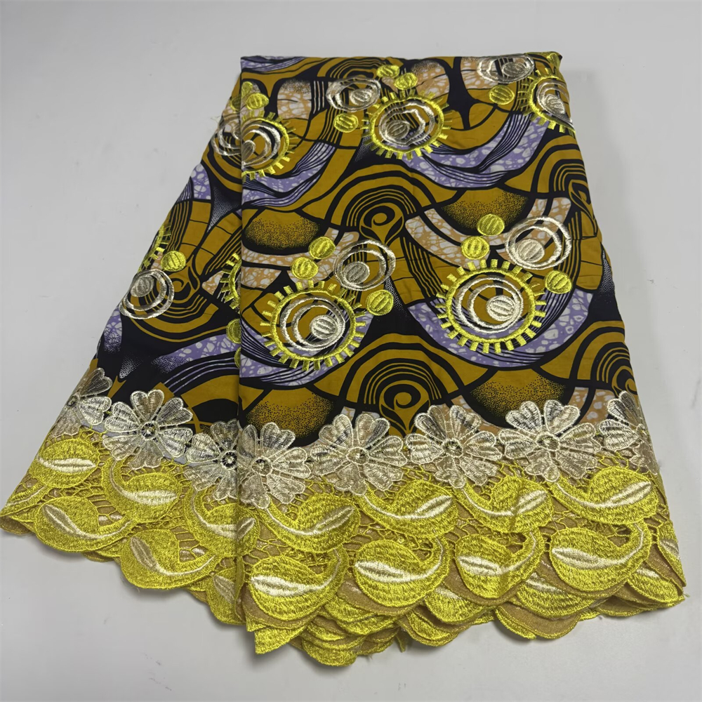 Wax Lace African Fabric French – обзор и цена Embroidery Yellow Dress