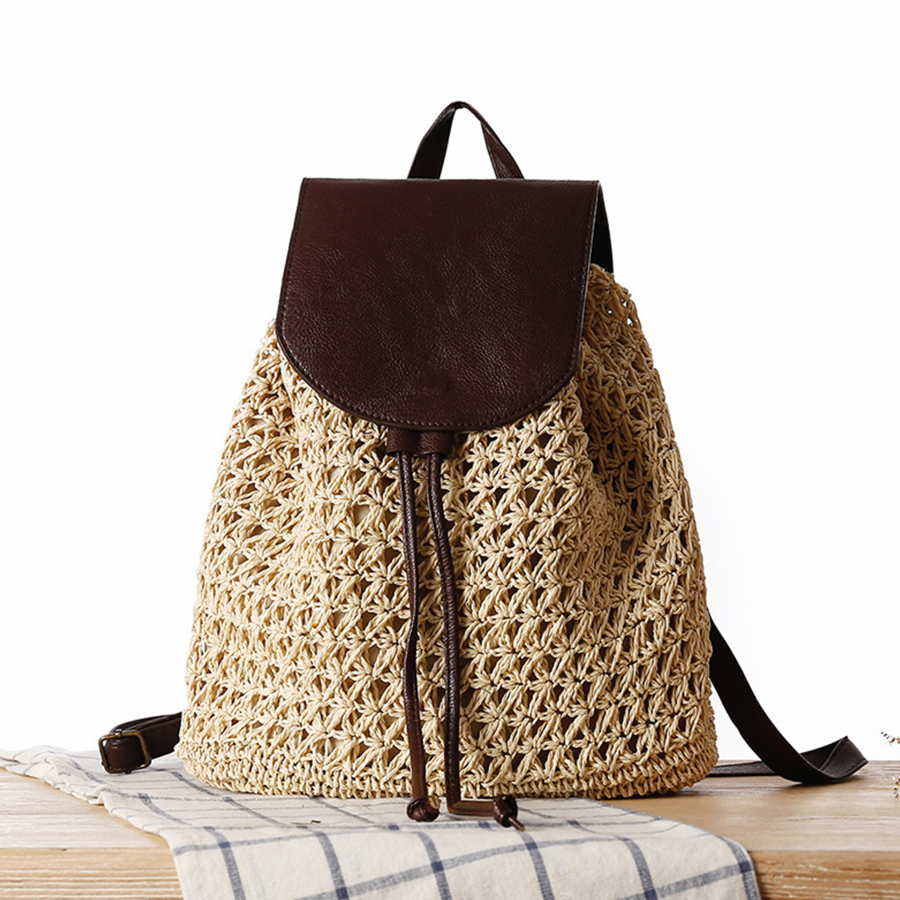Summer's straw flip backpack n – обзор и цена Embroidery Bali