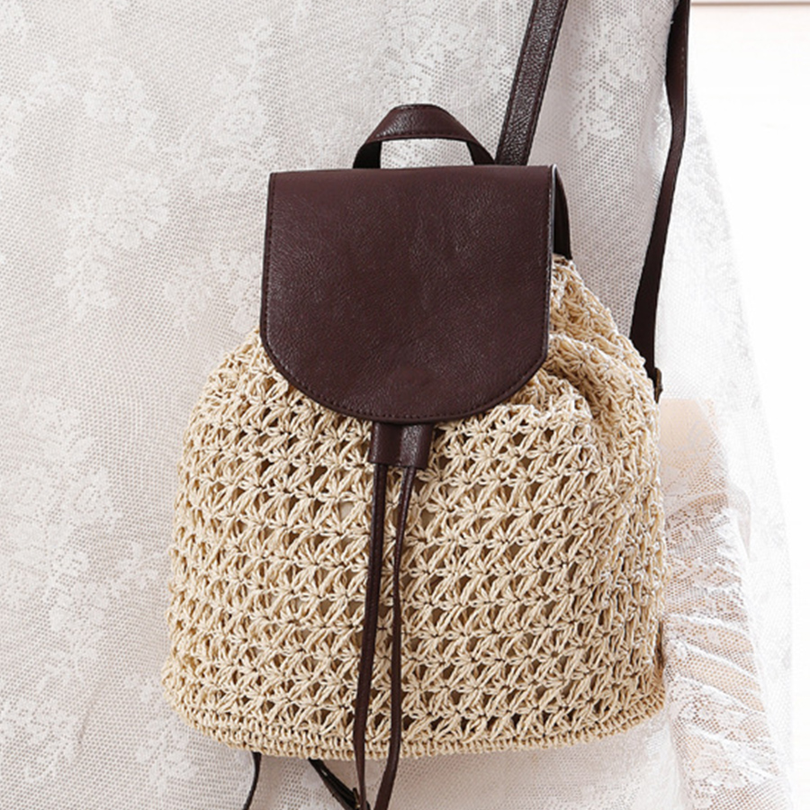 Summer's straw flip backpack n – обзор и цена Embroidery Bali