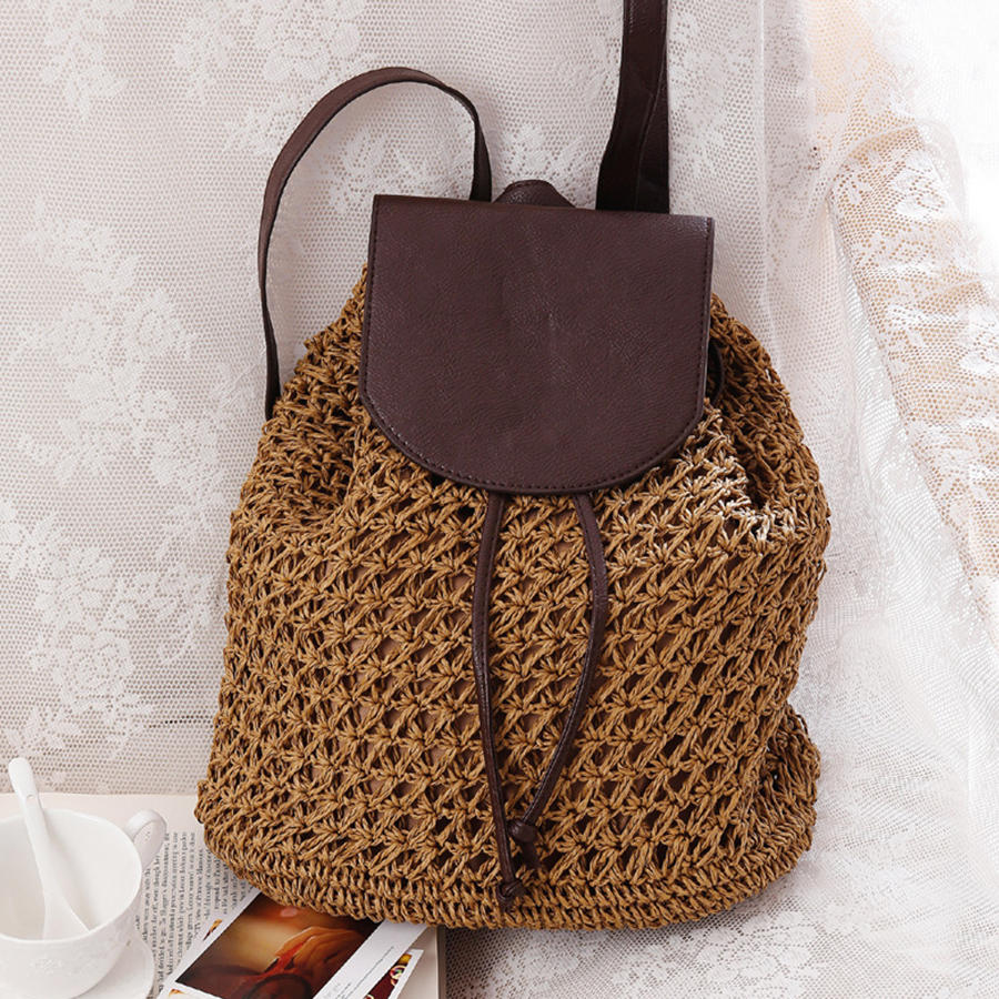 Summer's straw flip backpack n – обзор и цена Embroidery Bali