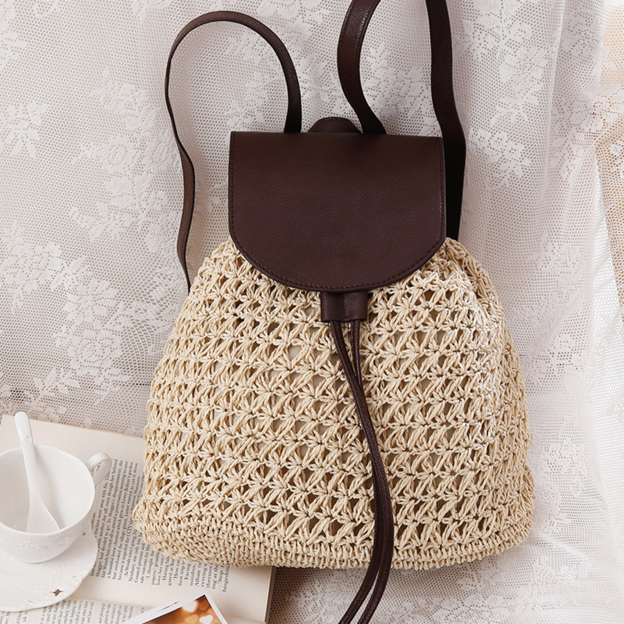 Summer's straw flip backpack n – обзор и цена Embroidery Bali
