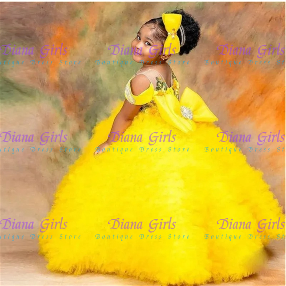 Lovely Yellow Flower Girls Dre – обзор и цена Embroidery Yellow Dress