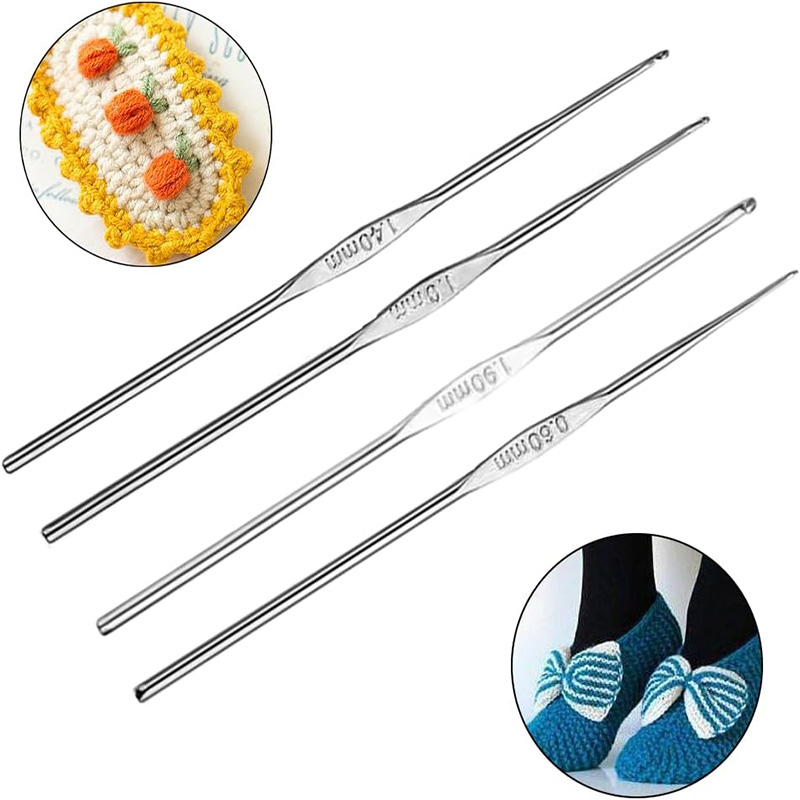 4 Pcs Stainless Steel Crochet  – обзор и цена Embroidery Needles