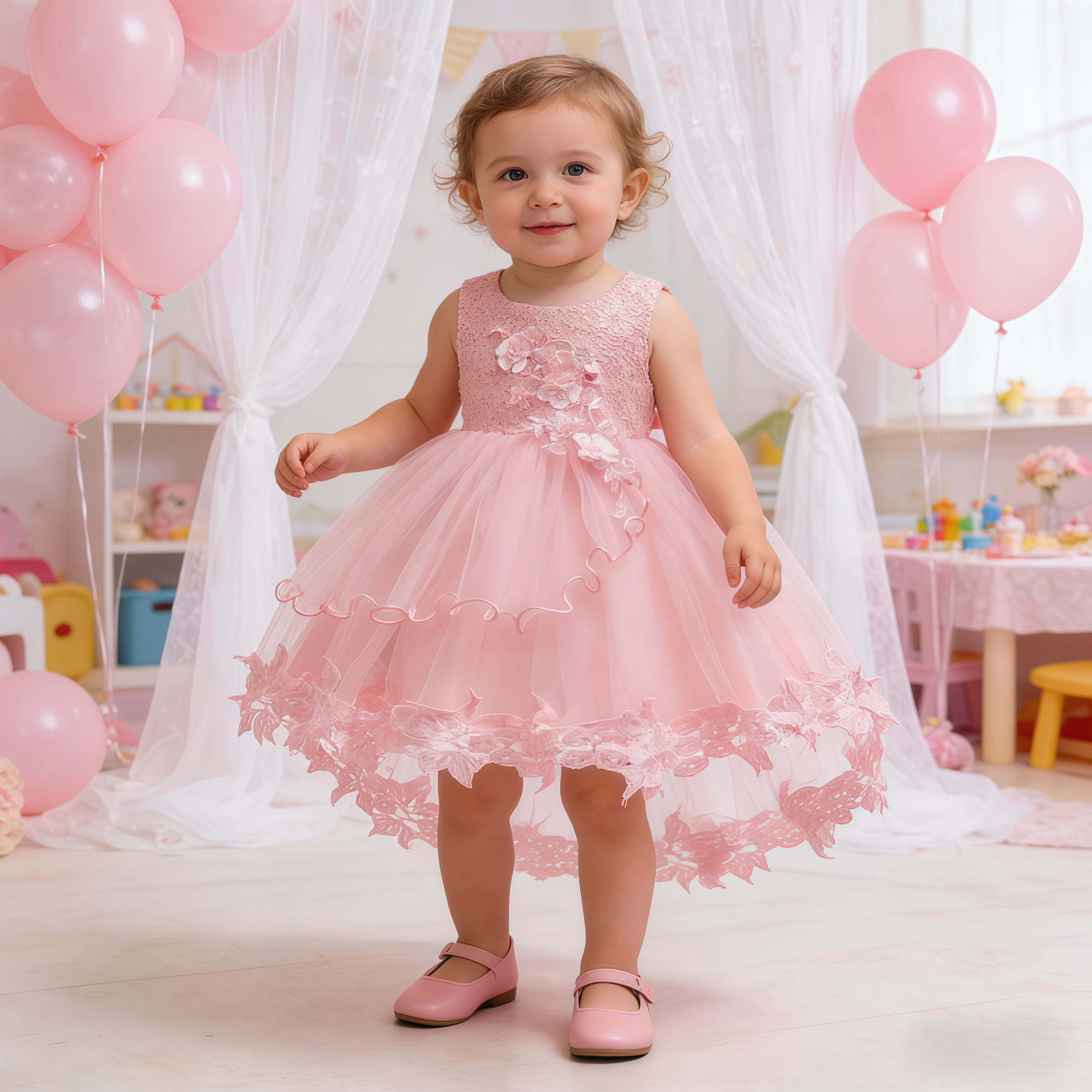 Baby Girls White Flower Embroi – обзор и цена Embroidery Flower