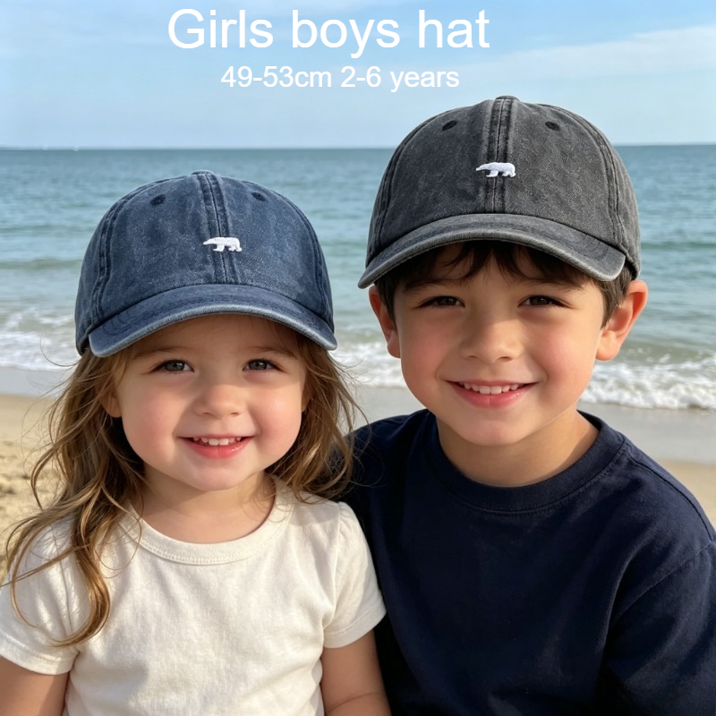 Kids Baseball Cap 49-53cm 2-6  – обзор и цена Embroidery Cap