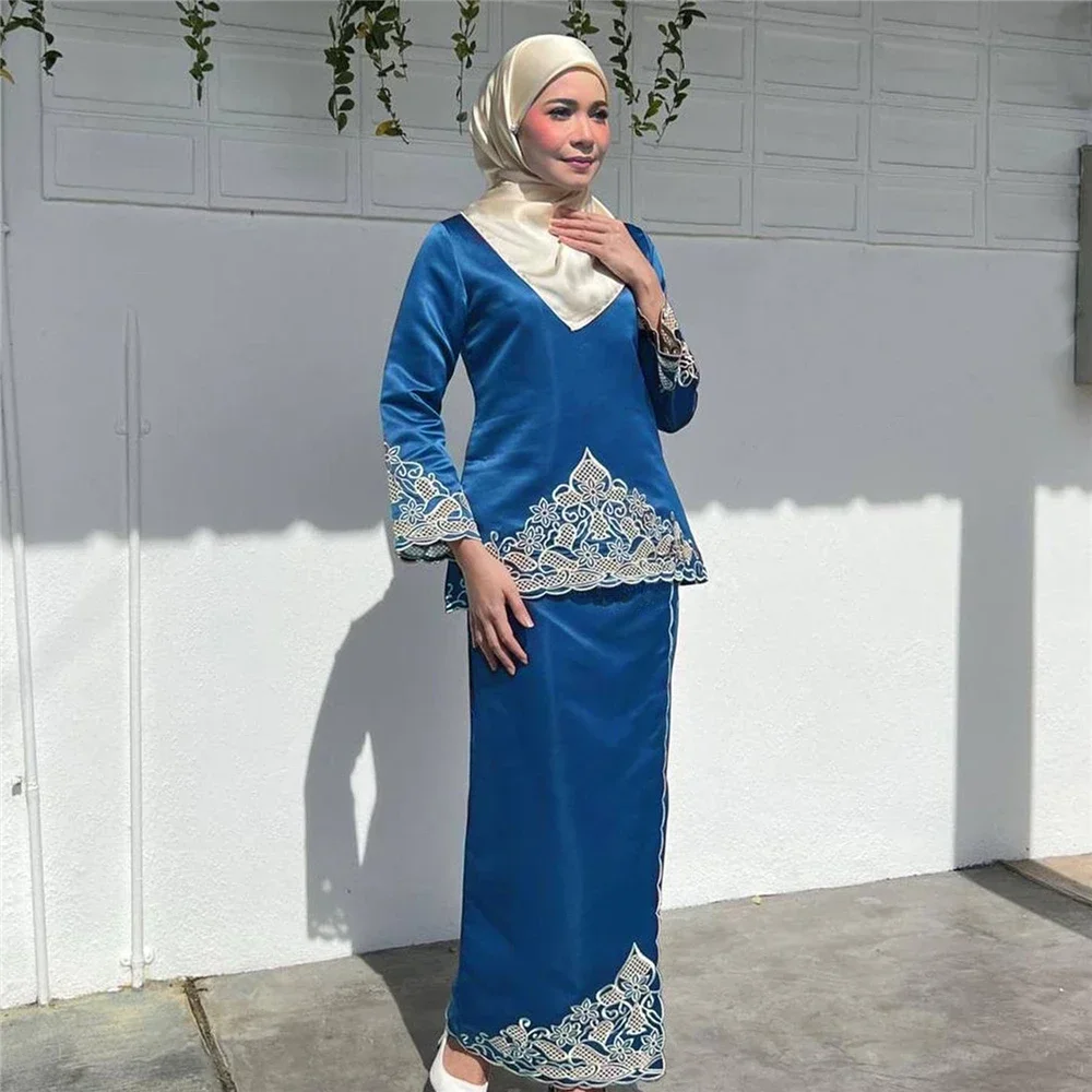 Fashion Women Two Pieces Abaya – обзор и цена Embroidery Baju