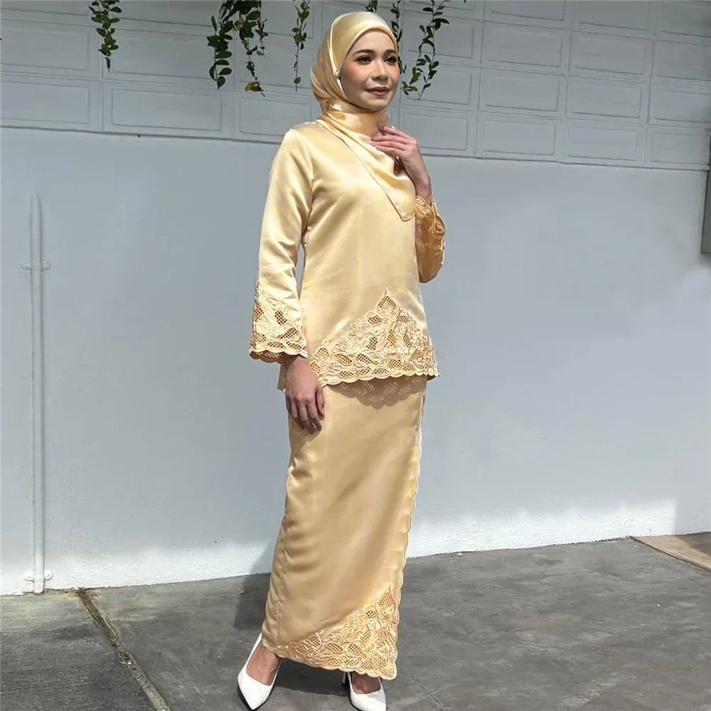 Fashion Women Two Pieces Abaya – обзор и цена Embroidery Baju