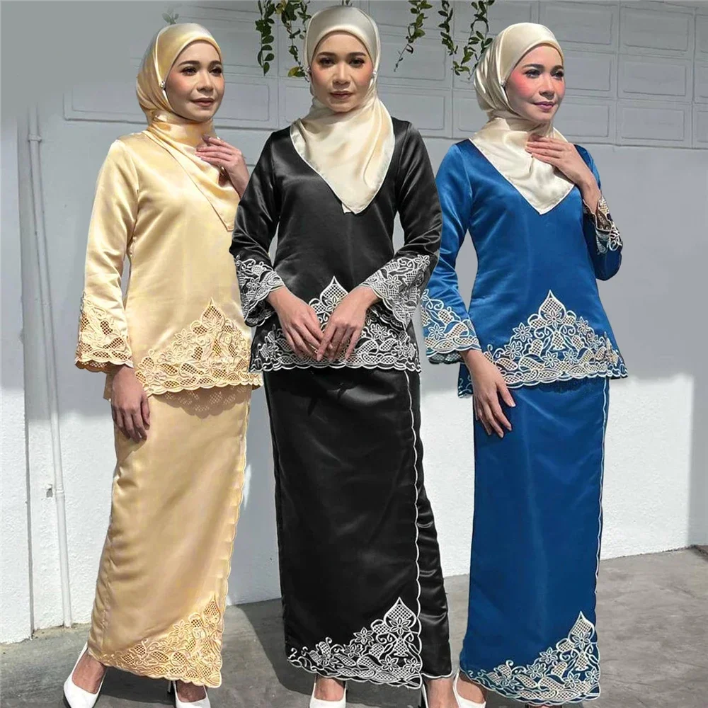 Fashion Women Two Pieces Abaya – обзор и цена Embroidery Baju