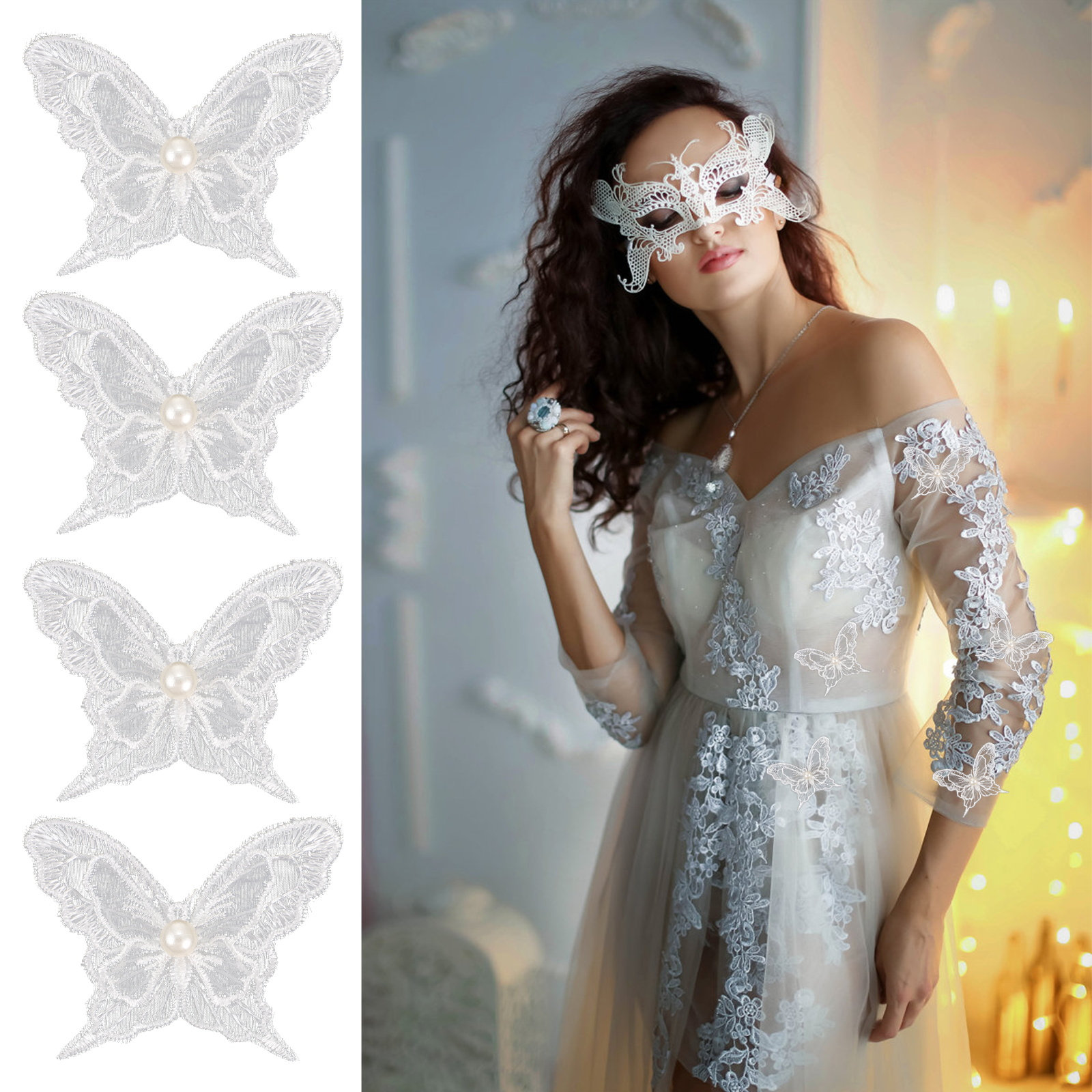 10Pcs Artistic Butterflies Emb – обзор и цена Embroidery Patch
