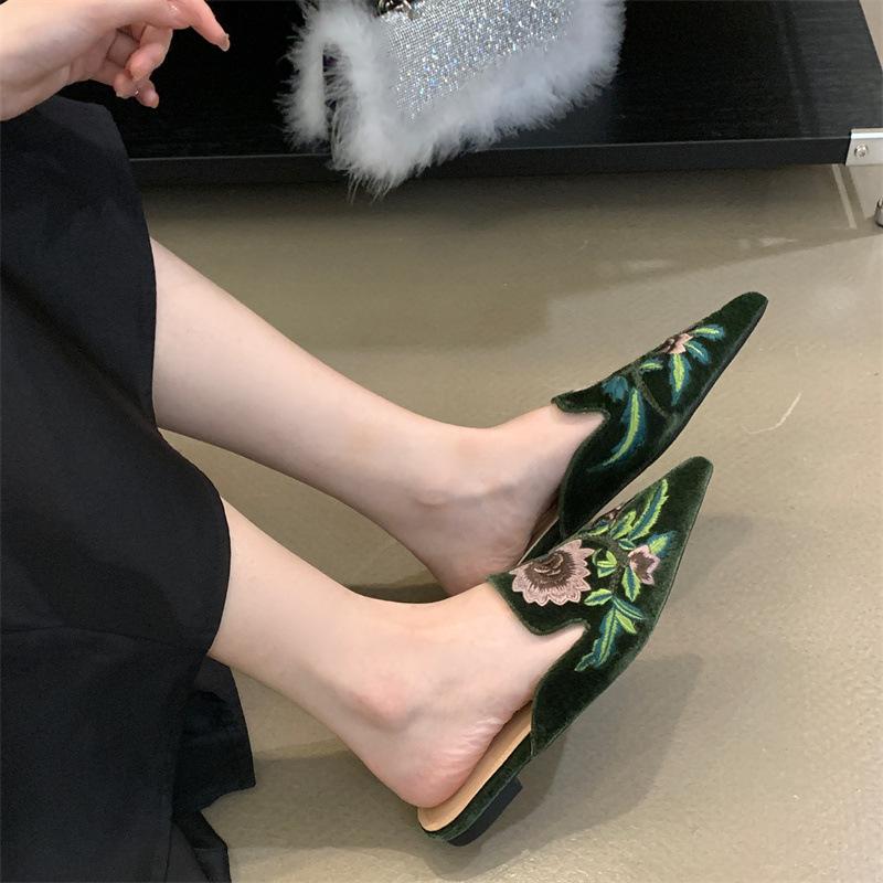 2026 New Women's Shoes Embroid – обзор и цена Embroidery Flower