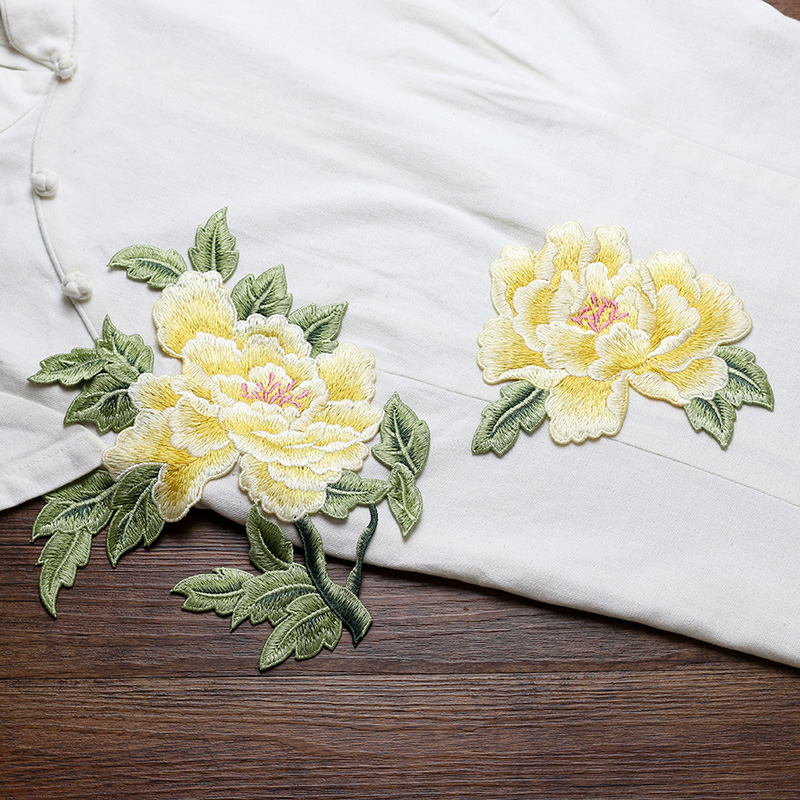 1 Pair Red Pink Yellow Embroid – обзор и цена Embroidery Yellow Dress