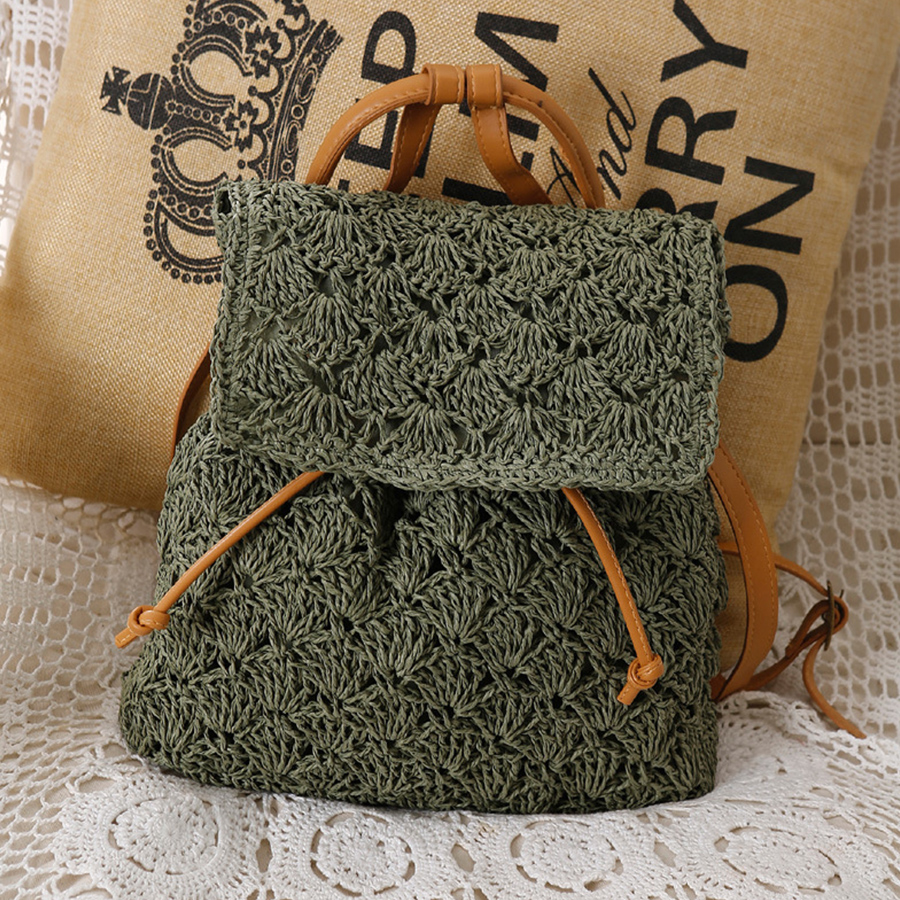 Summer's straw flip backpack n – обзор и цена Embroidery Bali