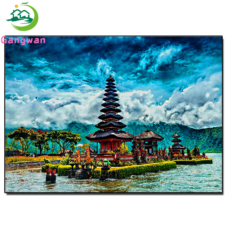 scenic building diamond painti – обзор и цена Embroidery Bali