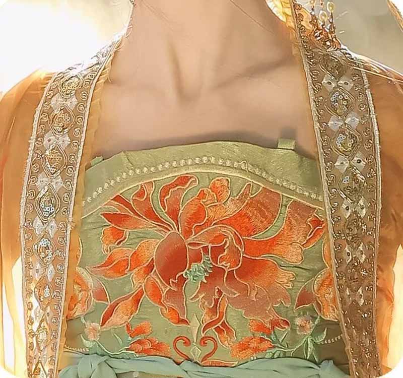 Women's Traditional Chinese Ha – обзор и цена Embroidery Yellow Dress