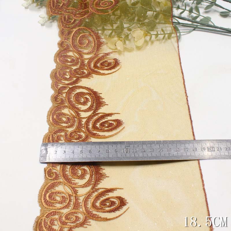 28Yards Embroidery Lace Fabric – обзор и цена Embroidery Yellow Dress