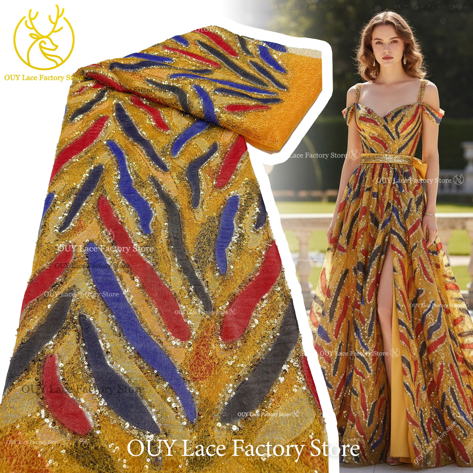 Golden Yellow French Tulle Emb – обзор и цена Embroidery Yellow Dress