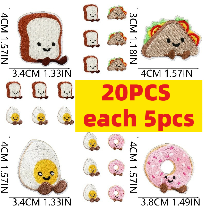10/20Pcs Cute Dessert Embroide – обзор и цена Embroidery Egg