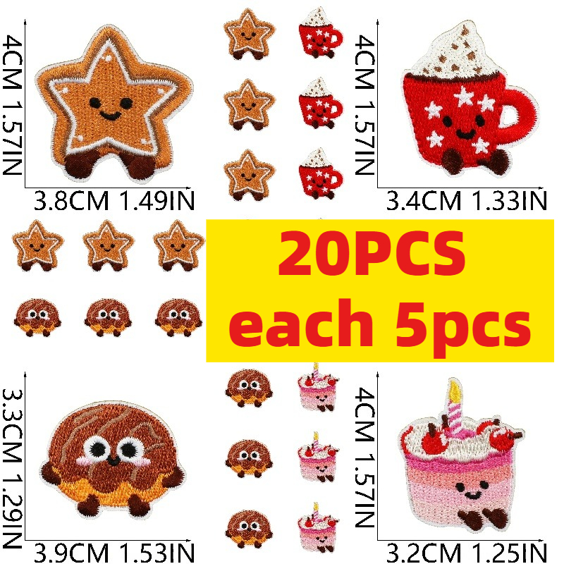 10/20Pcs Cute Dessert Embroide – обзор и цена Embroidery Egg