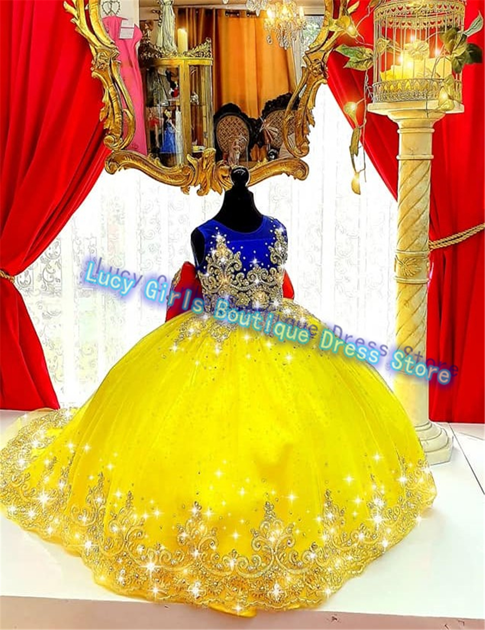 Luxuriously Yellow Flower Girl – обзор и цена Embroidery Yellow Dress