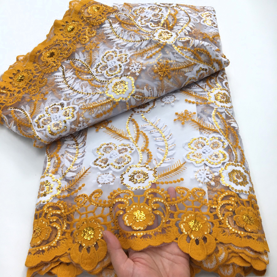 Yellow Milk Silk Mesh Lace Fab – обзор и цена Embroidery Yellow Dress