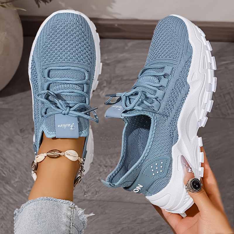 Breathable Knit Sneakers Fashi – обзор и цена Embroidery Cotton
