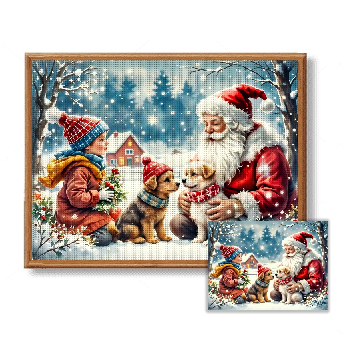 1 set of 30x40cm-11.8x15.7Inch – обзор и цена Embroidery Xmas