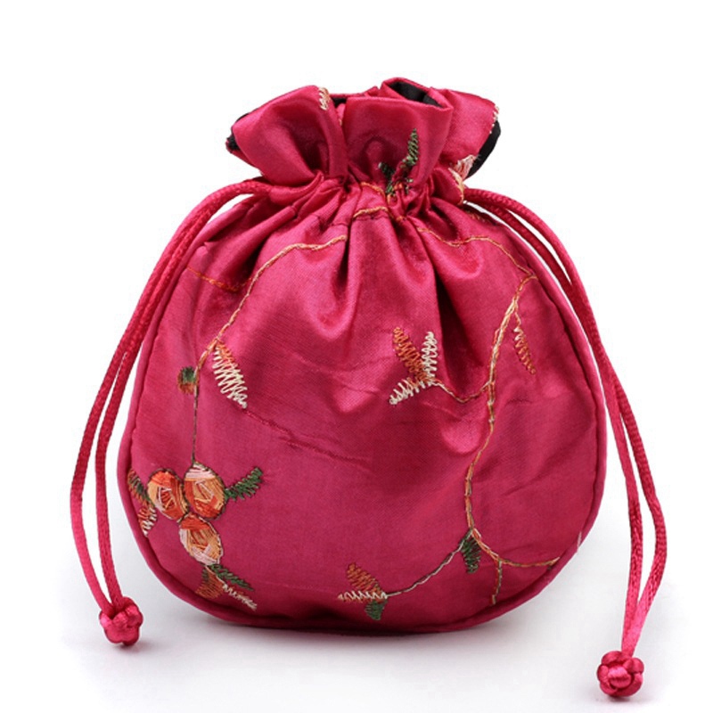 Silk Brocade Satin Drawstring  – обзор и цена Embroidery Xmas