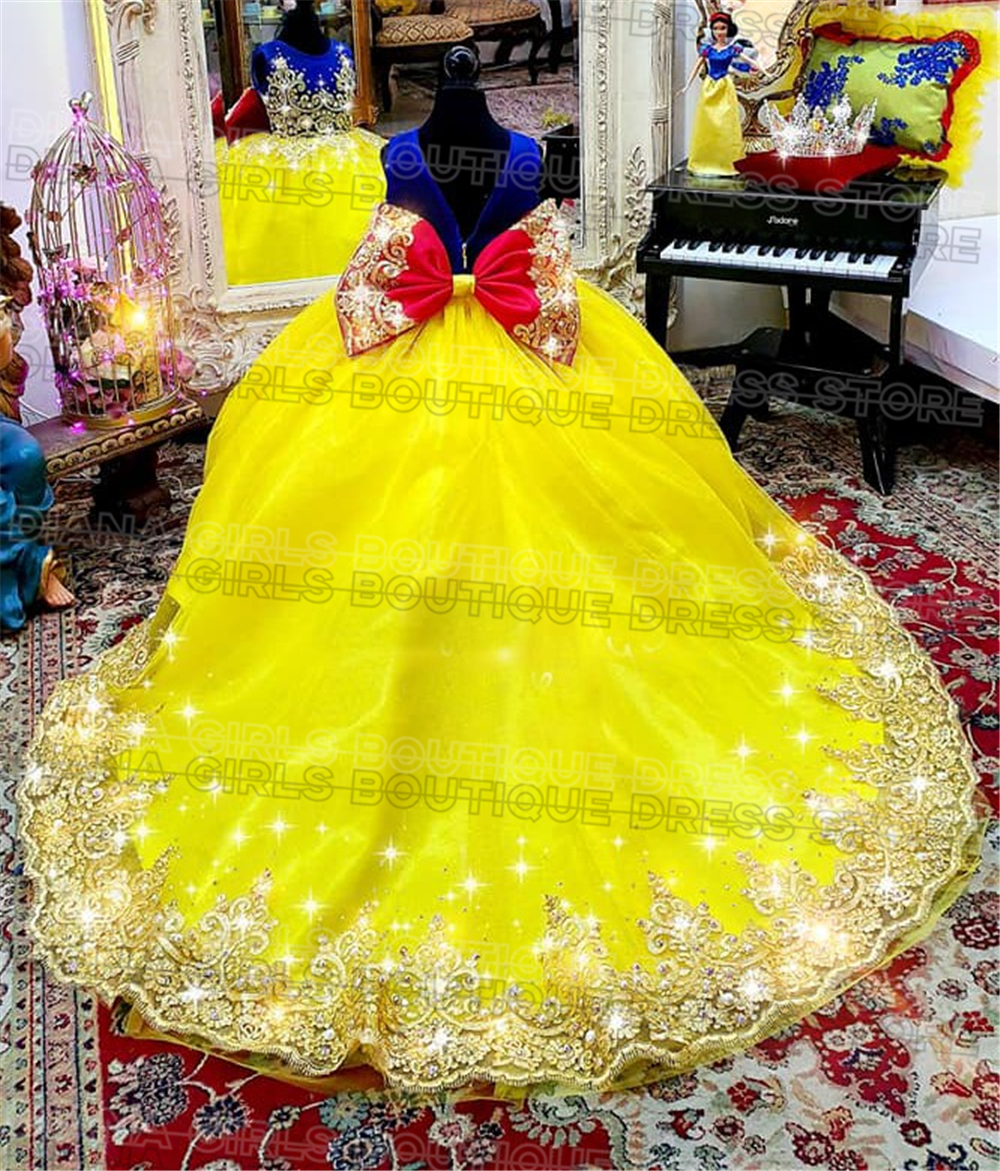 Gorgeous Yellow Flower Girl Dr – обзор и цена Embroidery Yellow Dress