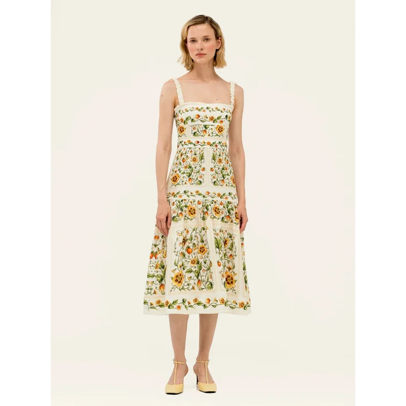 2026 Women Yellow Floral Embro – обзор и цена Embroidery Yellow Dress