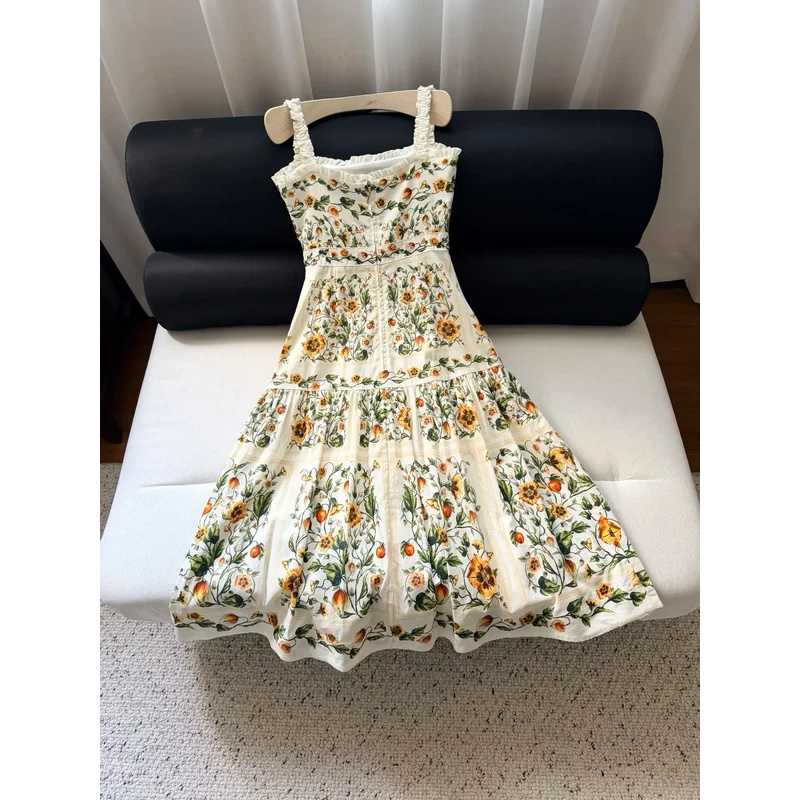 2026 Women Yellow Floral Embro – обзор и цена Embroidery Yellow Dress